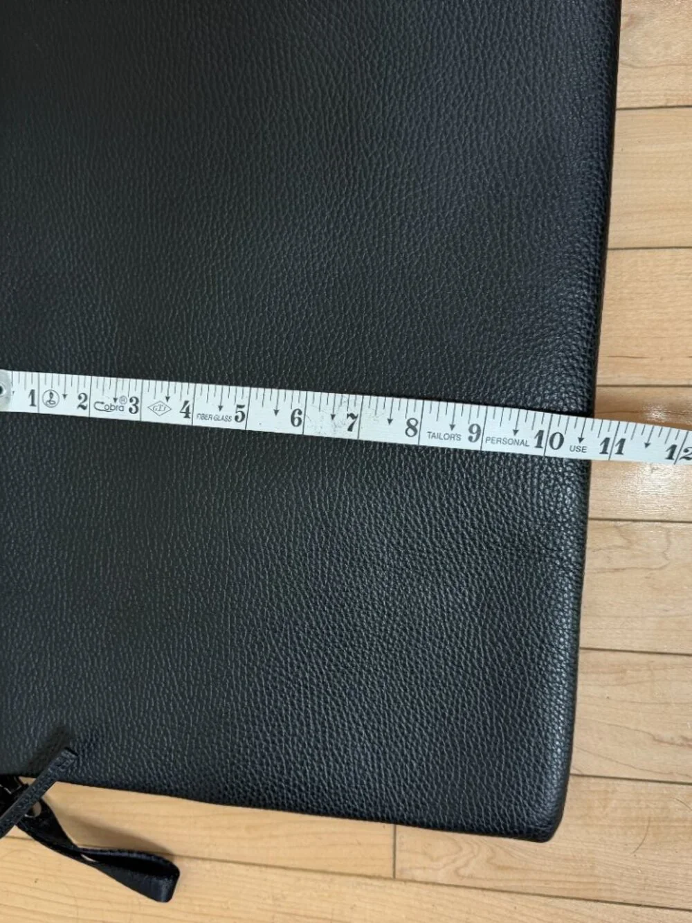 QUINCE Excursion Italian Leather Tech Folio New NWT Black Pebbled w Dustbag